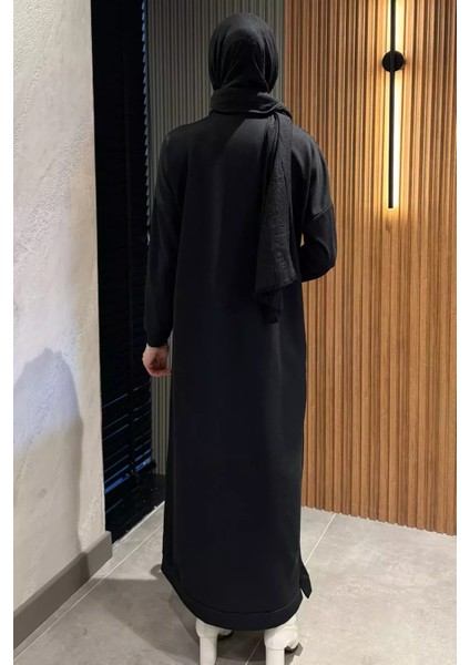 Yarım Fermuarlı Tesettür Elbise P-00013106 modelleri