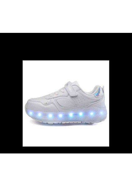 Dört Tekerlekli Şarjlı Işıklı Ayakkabı