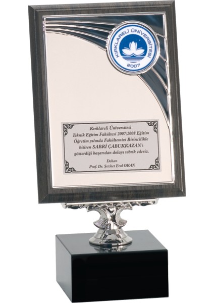 - Ahşap Plaketler - PL-078 B - 15X20 cm