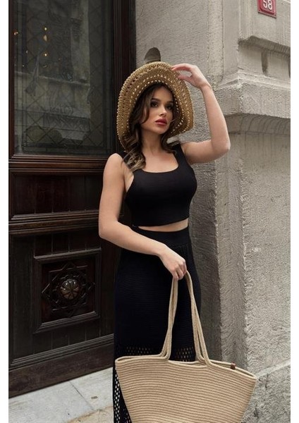 Merry Sırt Bağcıklı Crop Takım 9823 modelleri