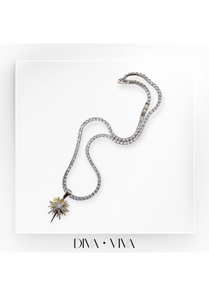 - Özel Seri Çift Renk Kuzeyyıldızı Charm Detaylı Suyolu Kadın - Stellavia Suyolu Kolye modelleri