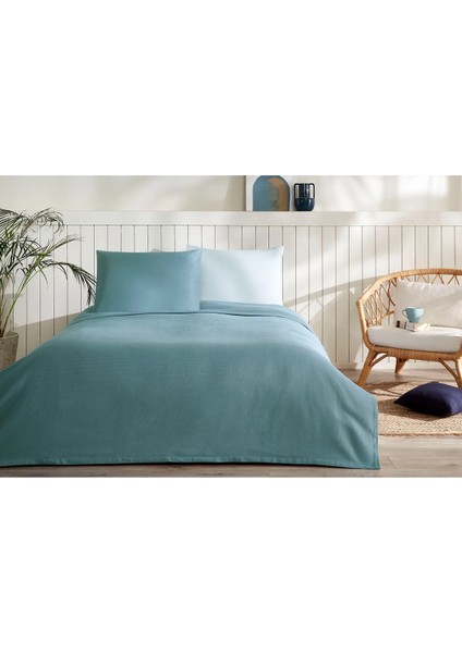 Colourist Maldiv Aqua Çift Kişilik Pike Takımı fiyatları
