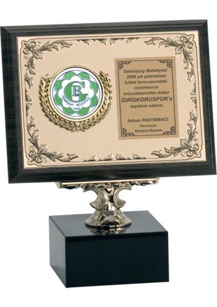 - Ahşap Plaketler - PL-072 B - 15X20 cm