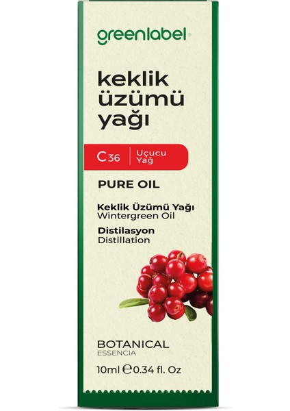 Greenlabel Keklik Üzümü Yağı 10 Ml. fiyatları