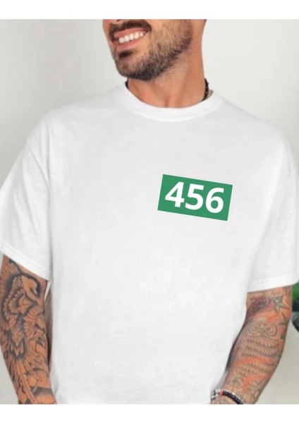 Oversize Squid Game Dizi Film Oyun Kırmızı Işık Yeşil Işık Kore Tasarımlı T-Shirt
