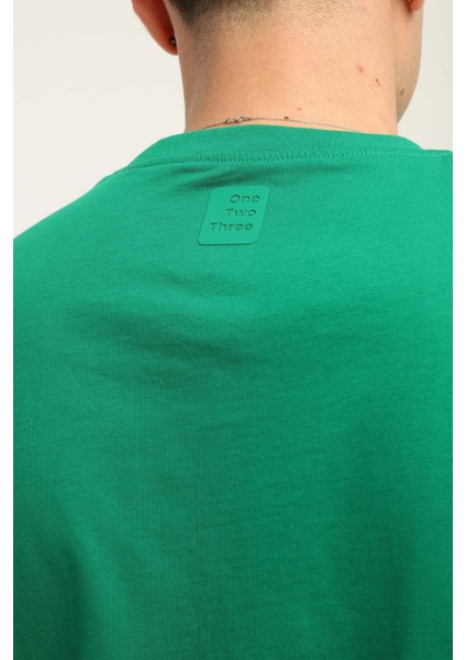 One Two Three Erkek T-Shirt %100 Koton indirimleri