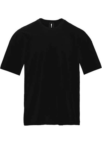 Loose Fit Basic Siyah T-Shirt fırsatları