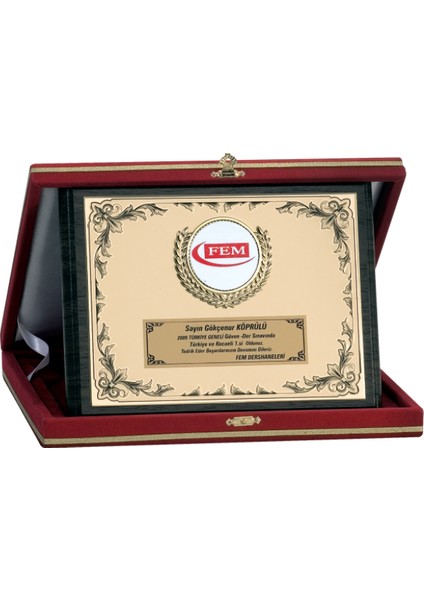 - Ahşap Plaketler - PL-071 A - 18X24 cm