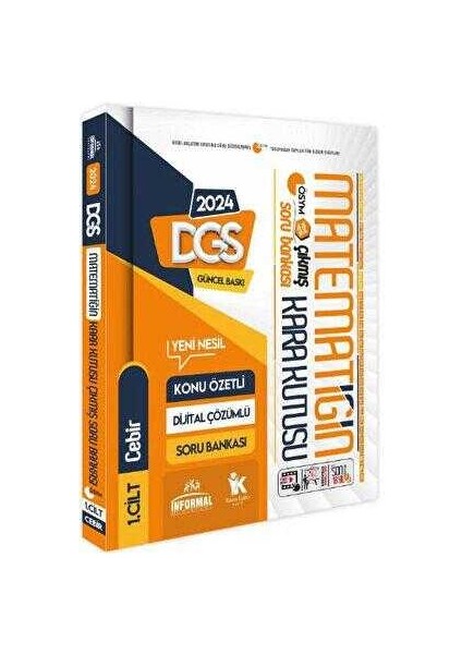 İnformal Yayınları 2024 DGS Matematiğin Kara Kutusu 1.Cilt Konu Ö