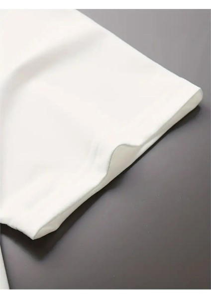 Unisex Summer Vibe Bisiklet Yaka Kısa Kollu %100 Pamuklu Oversize A++ T-Shirt fırsatları