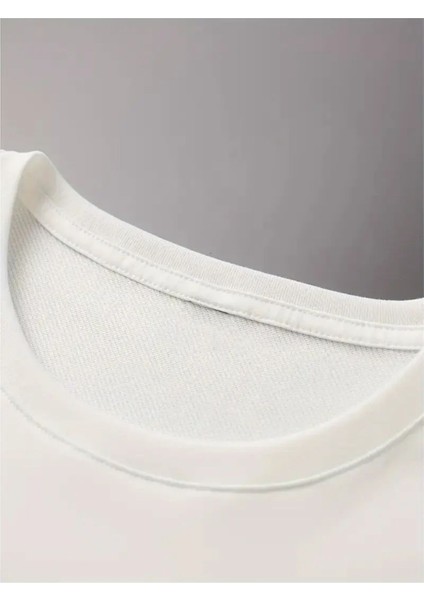 Unisex Summer Vibe Bisiklet Yaka Kısa Kollu %100 Pamuklu Oversize A++ T-Shirt indirimleri