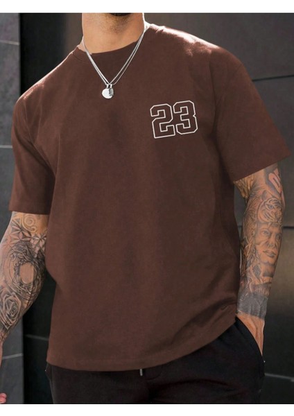 Unisex 23 Baskılı Oversize T-Shirt