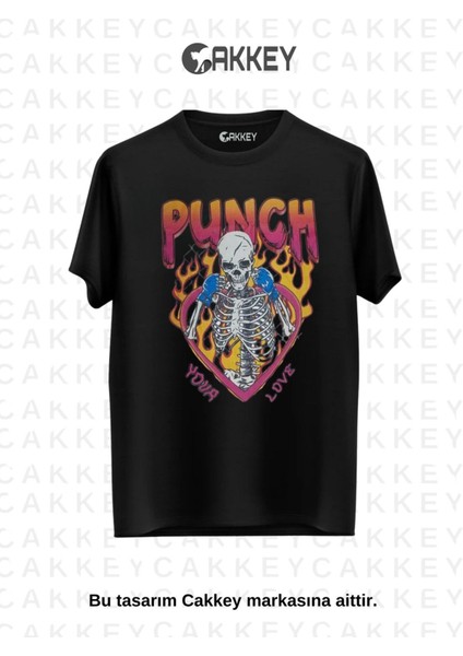 Unisex Oversize Baskılı T-Shirt