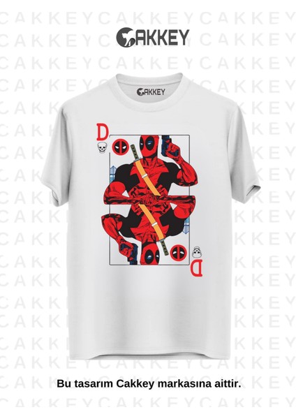 Deadpool Card Baskılı T-Shirt