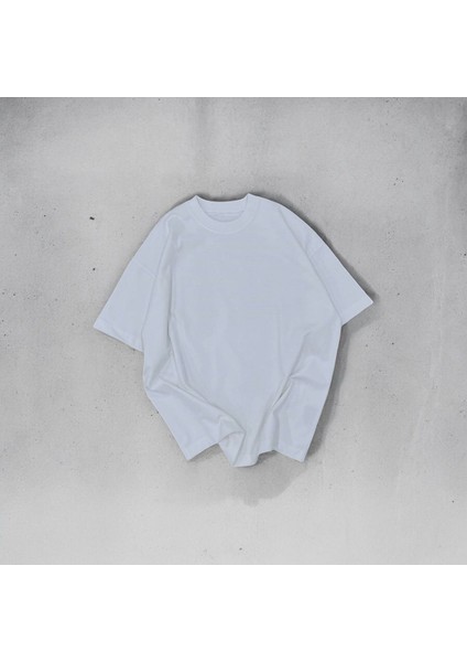 Beyaz Tişört Oversize Sade