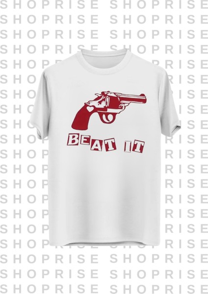 Beat It Baskılı Oversize T-Shirt fiyatları