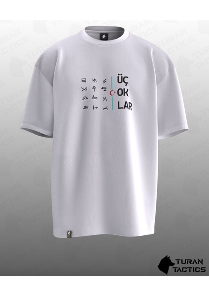 Üçokklar Tasarımlı Oversıze Unısex T-Shırt