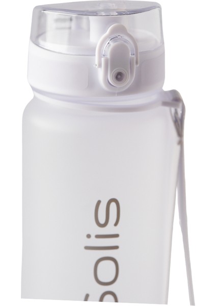 Tritan Suluk ve Matara 1050 ml - Su Matarası - Pipetsiz, %100 Sızdırmaz Garantili, BPA ve Toksik İçermez, Koku Yapmaz, Dayanıklı Kumaş Askılı - Beyaz
