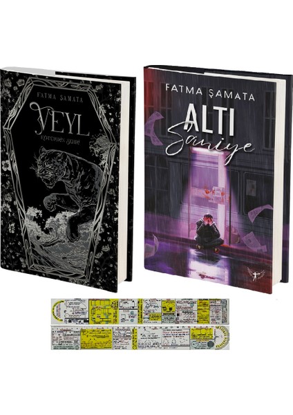 Veyl Kötülerin Şehri + Altı Saniye 2 Kitap Set Fatma Şamata (Ciltli) + Mat. Öğreten Cetvel
