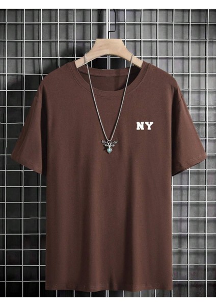 Unisex Ny Baskılı Oversize T-Shirt fiyatları