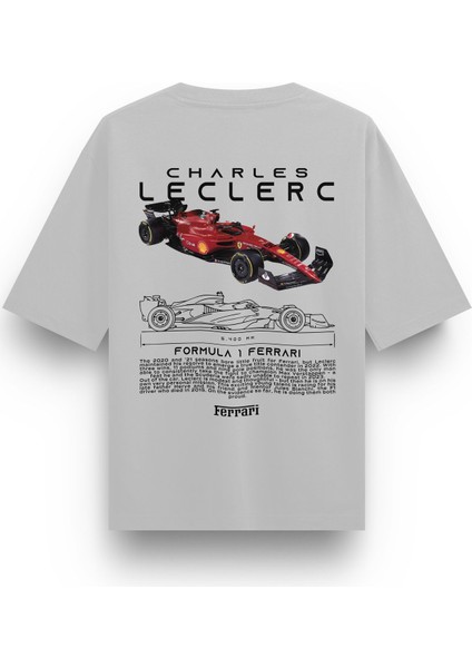 Ferrari Formula 1 F1 Charles Leclerc Oversize Tshirt