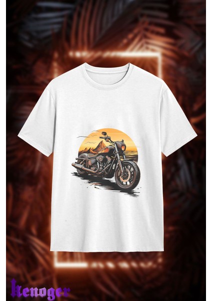 Unisex Oversize - Custom Chopper Baskılı T-Shirt