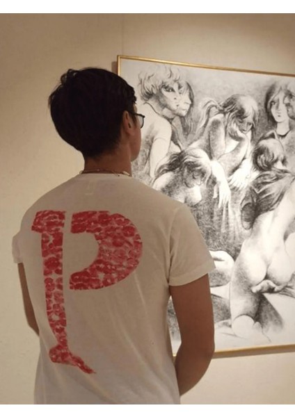 Sevgiliye Harfli Öpücük Kiss Design Baskılı Oversize Unisex T-Shirt