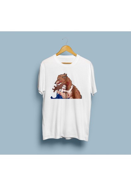 Oversize Jacob Black ve Bella / Alacakaranlık Baskılı T-Shirt