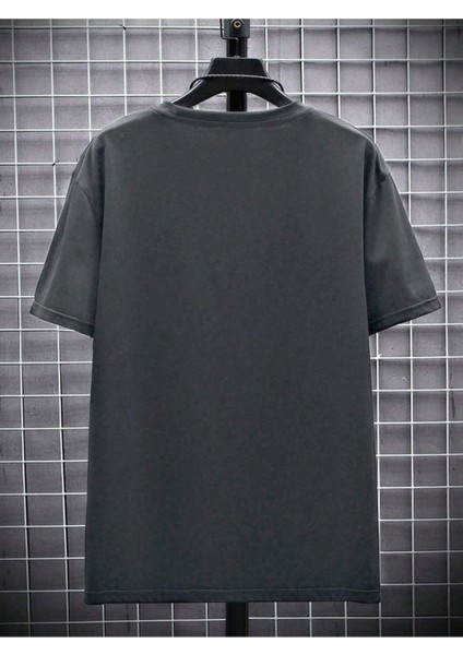 Unisex Gülücük Baskılı Oversize T-Shirt