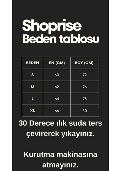 Unisex Gülücük Baskılı Oversize T-Shirt