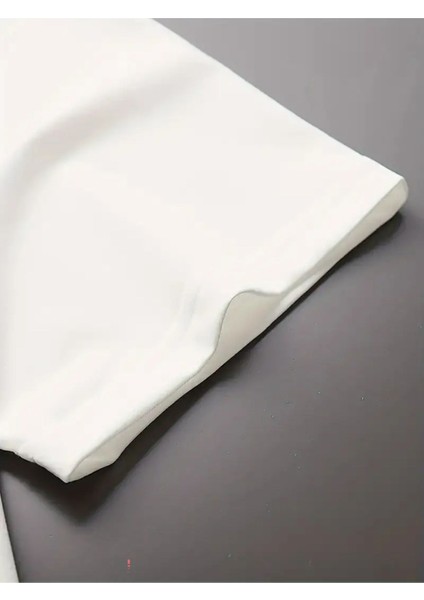 Unisex Victory Baskılı Bisiklet Yaka Kısa Kollu %100 Pamuklu Oversize A++ T-Shirt fırsatları