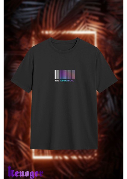 Unisex Oversize - Be Original Baskılı T-Shirt
