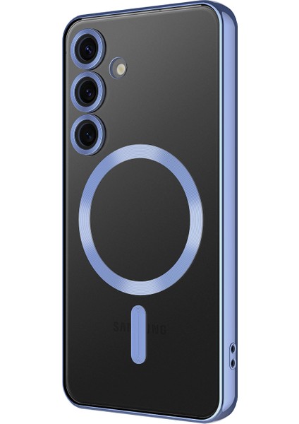 Samsung Galaxy S24 FE Kılıf Kamera Korumalı M-safe Wireless Şarj Özellikli Zore Demre Kapak