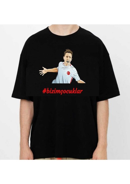 Kırmızı Beyaz Türkiye Milli Takım Taraftarı Baskılı Unisex Oversize Yeni Sezon Tshirt