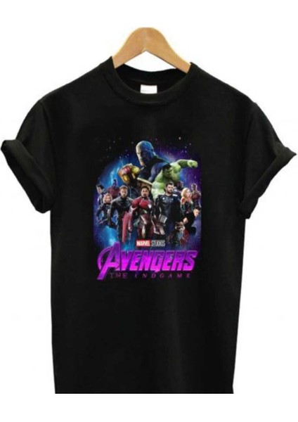 Marvel Baskılı Oversize Unisex Rahat Kalıp Tshirt
