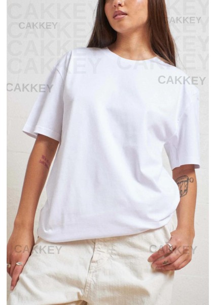 Unisex 3'lü Oversize Basic T-Shirt (Siyah-Beyaz-Mavi) fiyatları