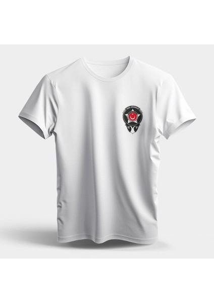 Özel Güvenlik Logo Baskılı Yazlık Sıfır Yaka Regular Tshirt