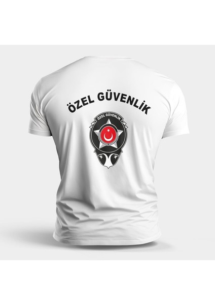 Özel Güvenlik Logo Baskılı Yazlık Sıfır Yaka Regular Tshirt