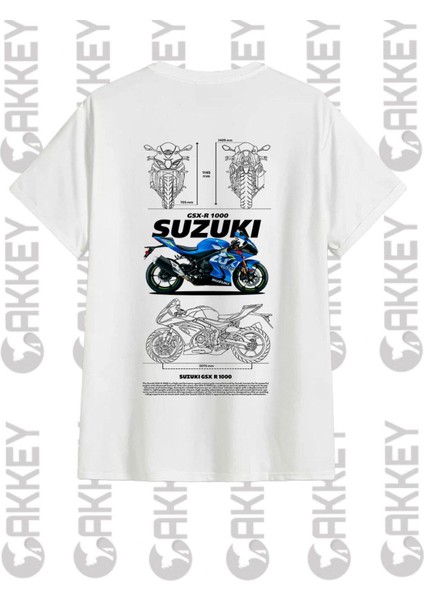 Suzuki GSX-R1000 Baskılı Oversize T-Shirt