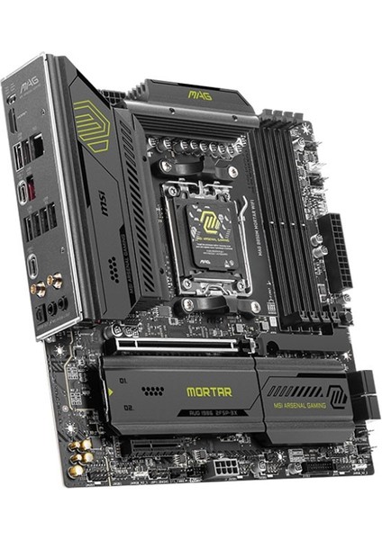 Msı Mag B850M Mortar Wıfı Amd Ryzen B850 Am5 Soket 8400MT/S Wi-Fi 7 Matx Anakart