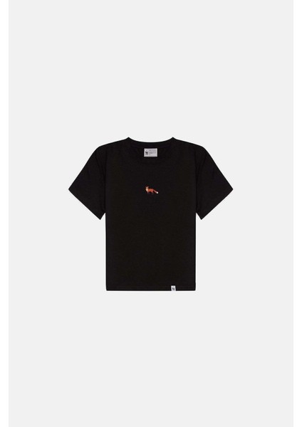 Kızıl Tilki Supreme Çocuk T-Shirt - Siyah