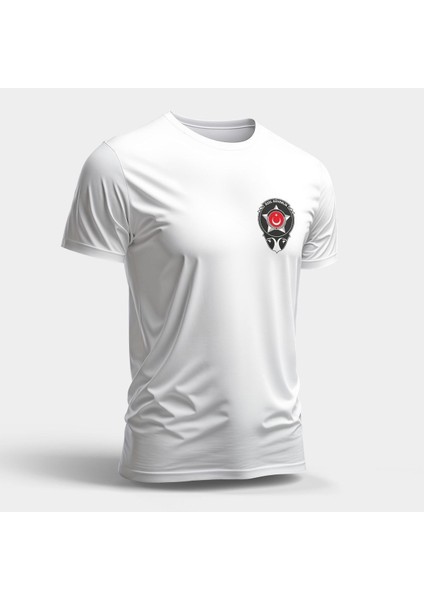 Özel Güvenlik Logo Baskılı Yazlık Sıfır Yaka Regular Tshirt