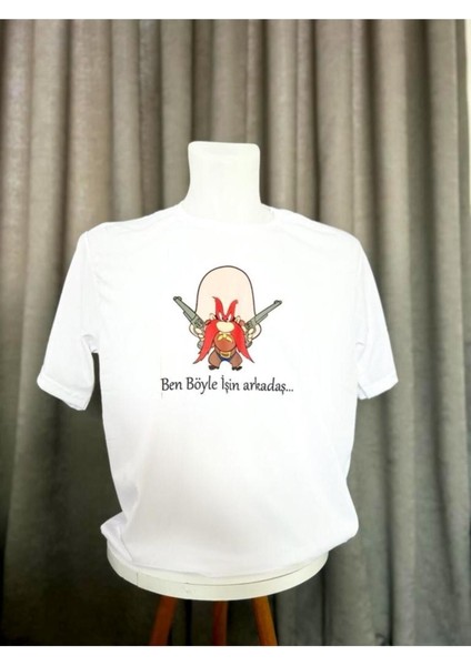 Küfürbaz Haydo Özel Tasarımlı ve Özel Baskılı Beyaz T-Shirt fiyatları