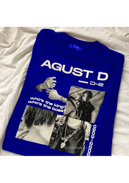 Favoriconsept - Bts - Suga Agust D Who's The King Boss Unisex Tişört