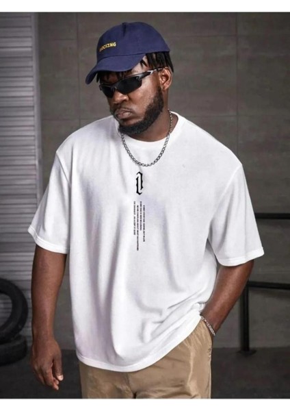 Unisex Tasarım Class Baskılı Oversize %100 Pamuk T-Shirt