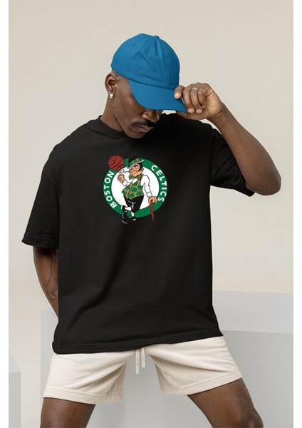 Jayson Tatum Boston Celtics Baskılı Oversize Tshirt