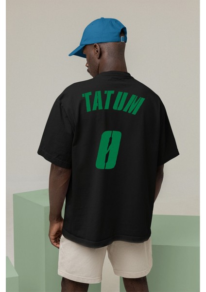 Jayson Tatum Boston Celtics Baskılı Oversize Tshirt