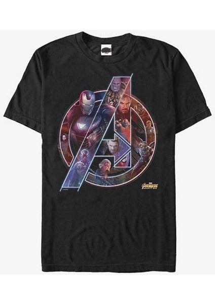 Marvel Baskılı Oversize Unisex Rahat Kalıp Tshirt