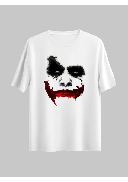 Joker Tasarımlı Batmen Film Kişiye Özel Dc Evren Hediye Sevgili Unisex Regular Tshirt