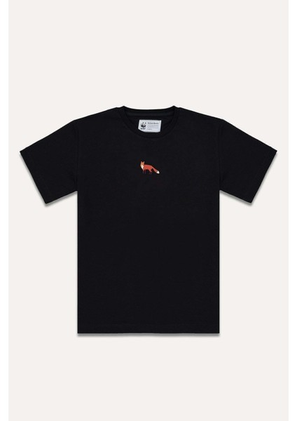 Kızıl Tilki Premium T-Shirt - Siyah
